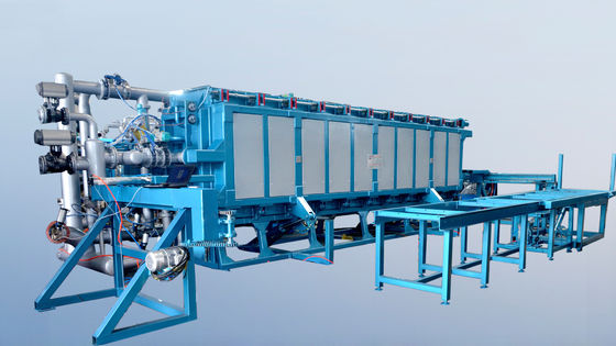 6000*1000*600 mm Mesin cetakan blok EPS otomatis 20-30 S Siklus cetakan 14000 Kg Berat