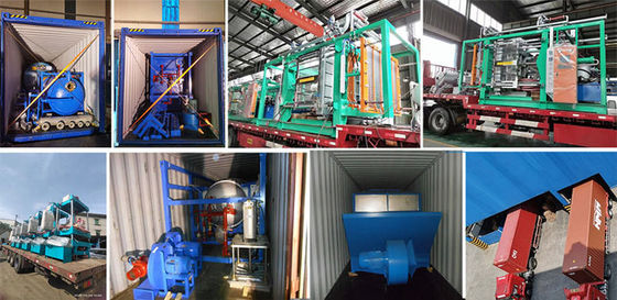 Mesin cetakan bentuk EPS otomatis Kemasan kotak busa untuk ikan dan buah