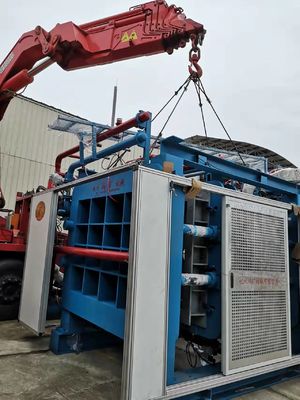 Mesin cetakan bentuk Eps kotak kemasan busa otomatis untuk ikan dan buah-buahan