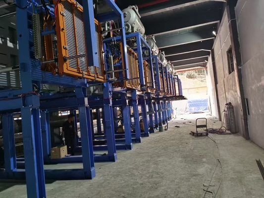 Eps Foam Plastic Vacuum Forming Machine Untuk Ikan Buah Sayuran Kotak Produksi Line