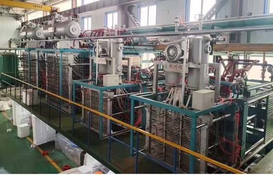 Otomatis EPS Vacuum Shape Molding Machine dengan kontrol PLC untuk kotak ikan