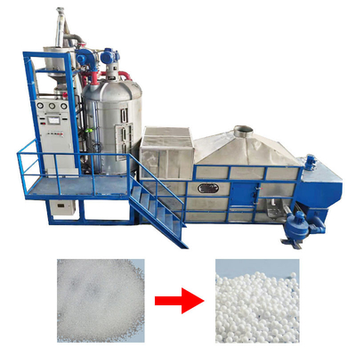 EPS Foam Batch Preexpander Dengan Tempat Tidur Pengeringan Biru atau Putih