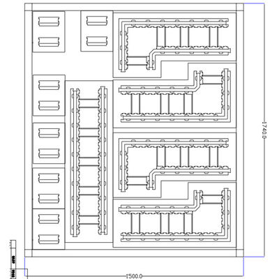 Aluminium Alloy Customized EPS Mould Untuk Membangun Bata Busa