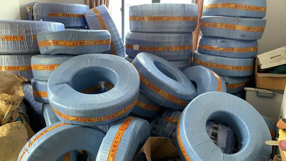 Mesin Eps Selang Kawat Pvc Menebal Partikel Busa Vakum Pipa Plastik Bening 1/2 "50m Roll